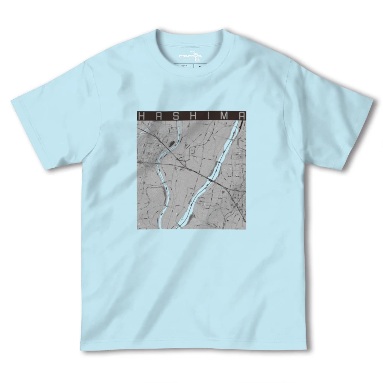 【羽島(岐阜県)】地図柄ヘビーウェイトTシャツ
