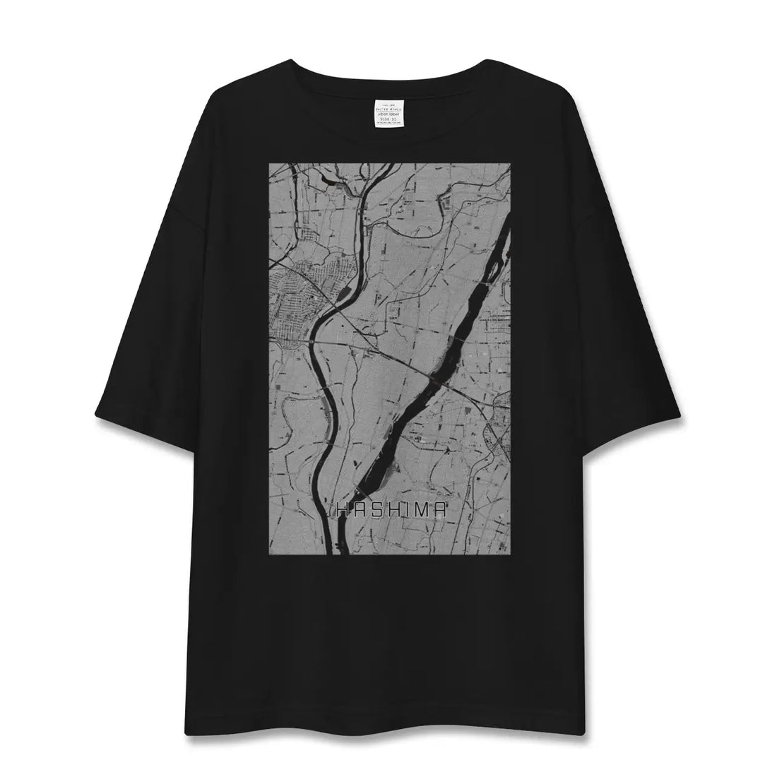 【羽島(岐阜県)】地図柄ビッグシルエットTシャツ