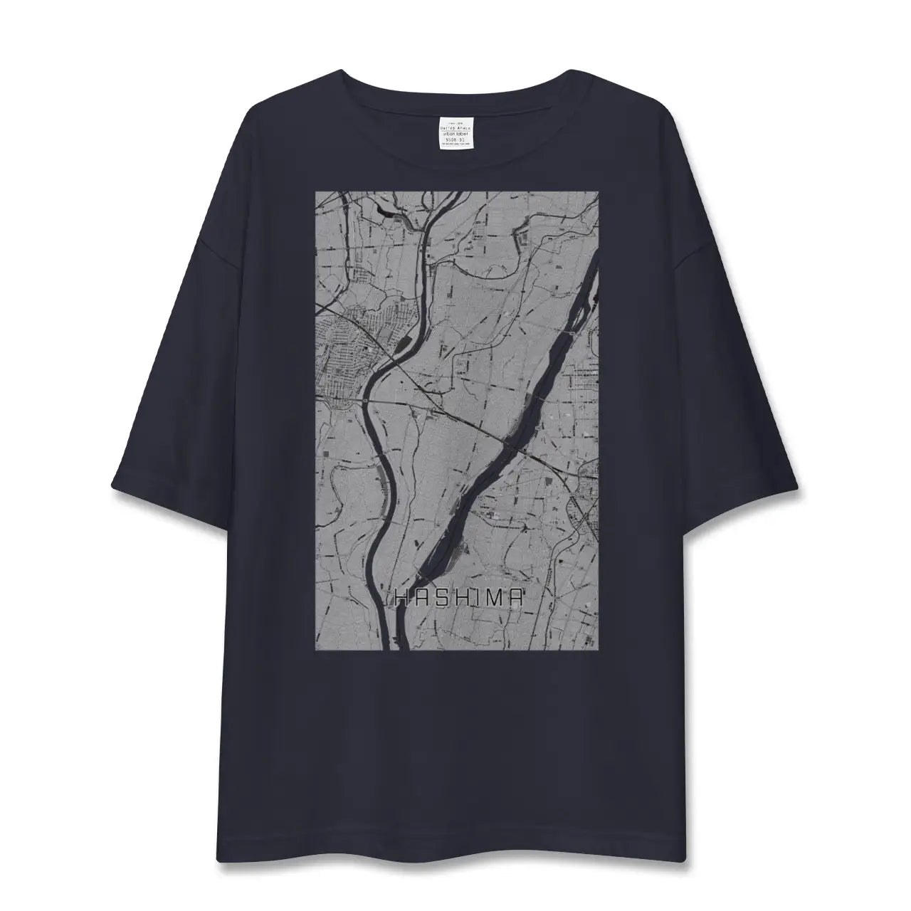【羽島(岐阜県)】地図柄ビッグシルエットTシャツ