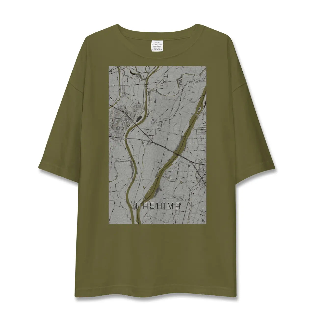 【羽島(岐阜県)】地図柄ビッグシルエットTシャツ