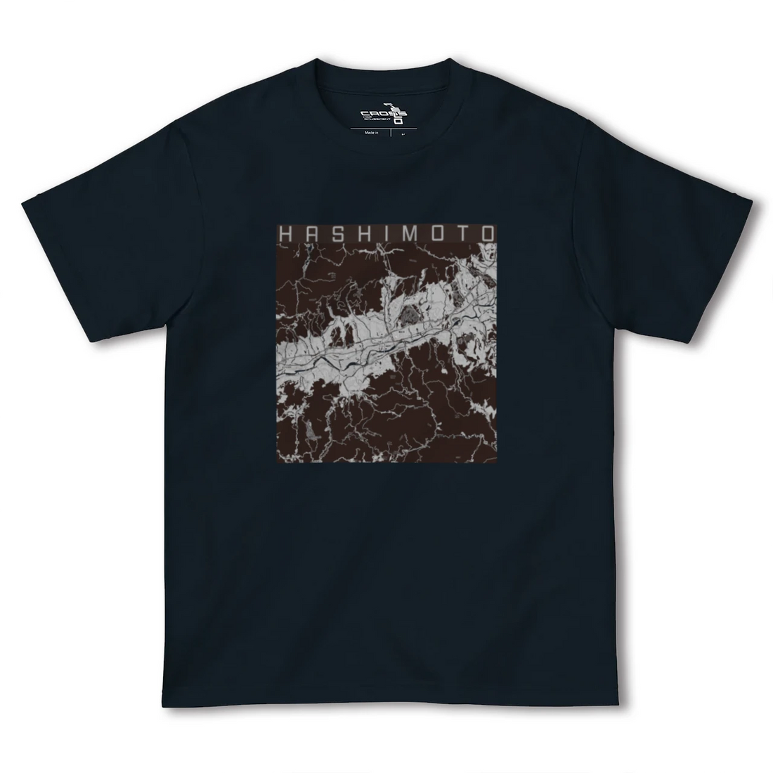 【橋本(和歌山県)(和歌山県)】地図柄ヘビーウェイトTシャツ