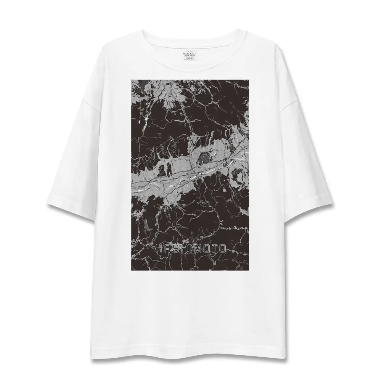 【橋本(和歌山県)(和歌山県)】地図柄ビッグシルエットTシャツ