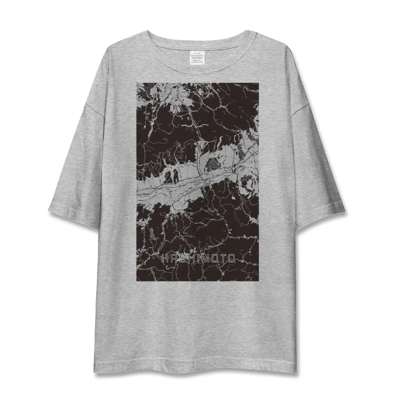 【橋本(和歌山県)(和歌山県)】地図柄ビッグシルエットTシャツ