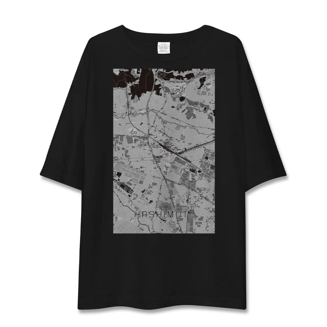 【橋本(神奈川県)】地図柄ビッグシルエットTシャツ