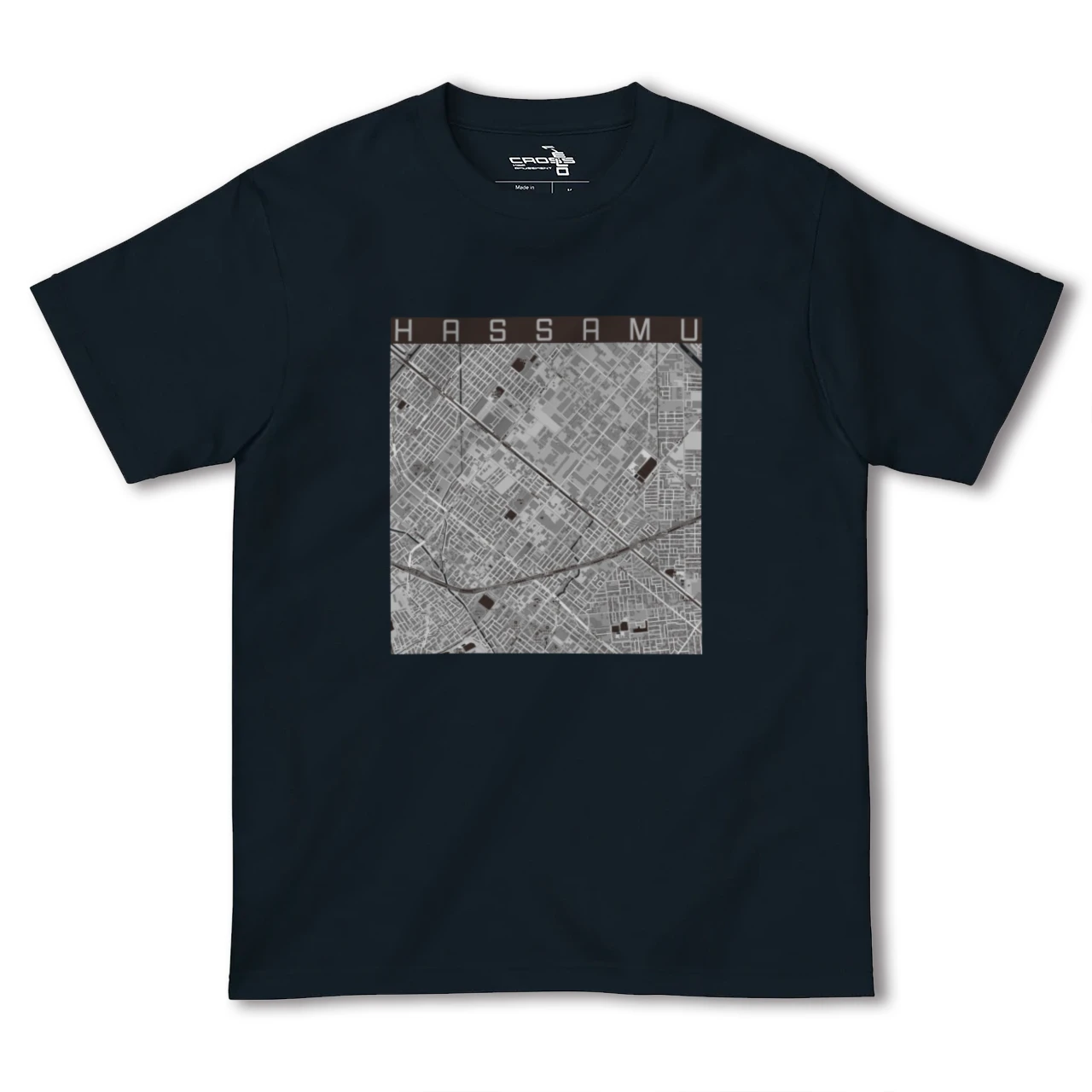 【発寒(北海道)】地図柄ヘビーウェイトTシャツ