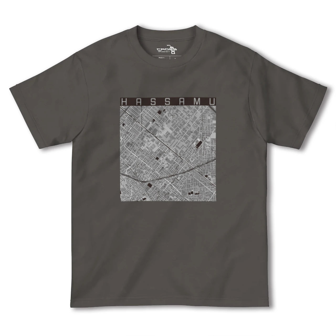 【発寒(北海道)】地図柄ヘビーウェイトTシャツ