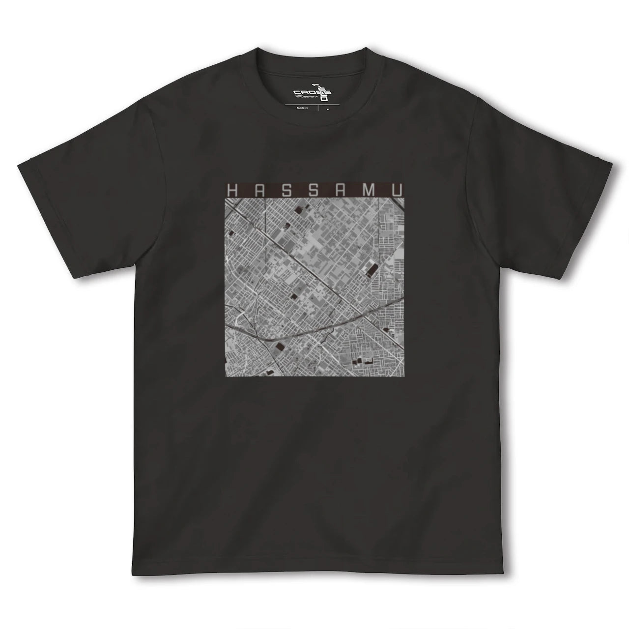 【発寒(北海道)】地図柄ヘビーウェイトTシャツ