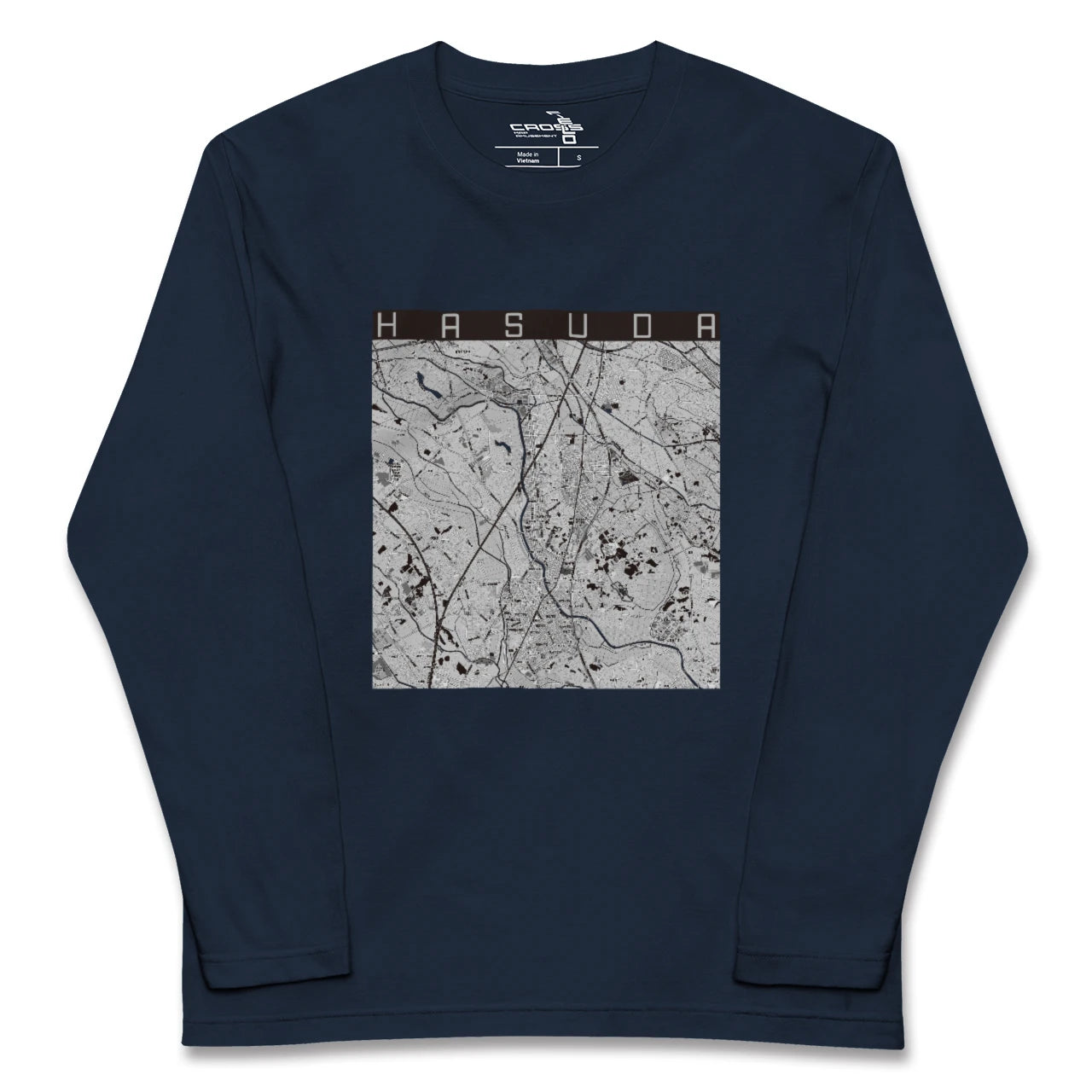 【蓮田(埼玉県)】地図柄ロングスリーブTシャツ