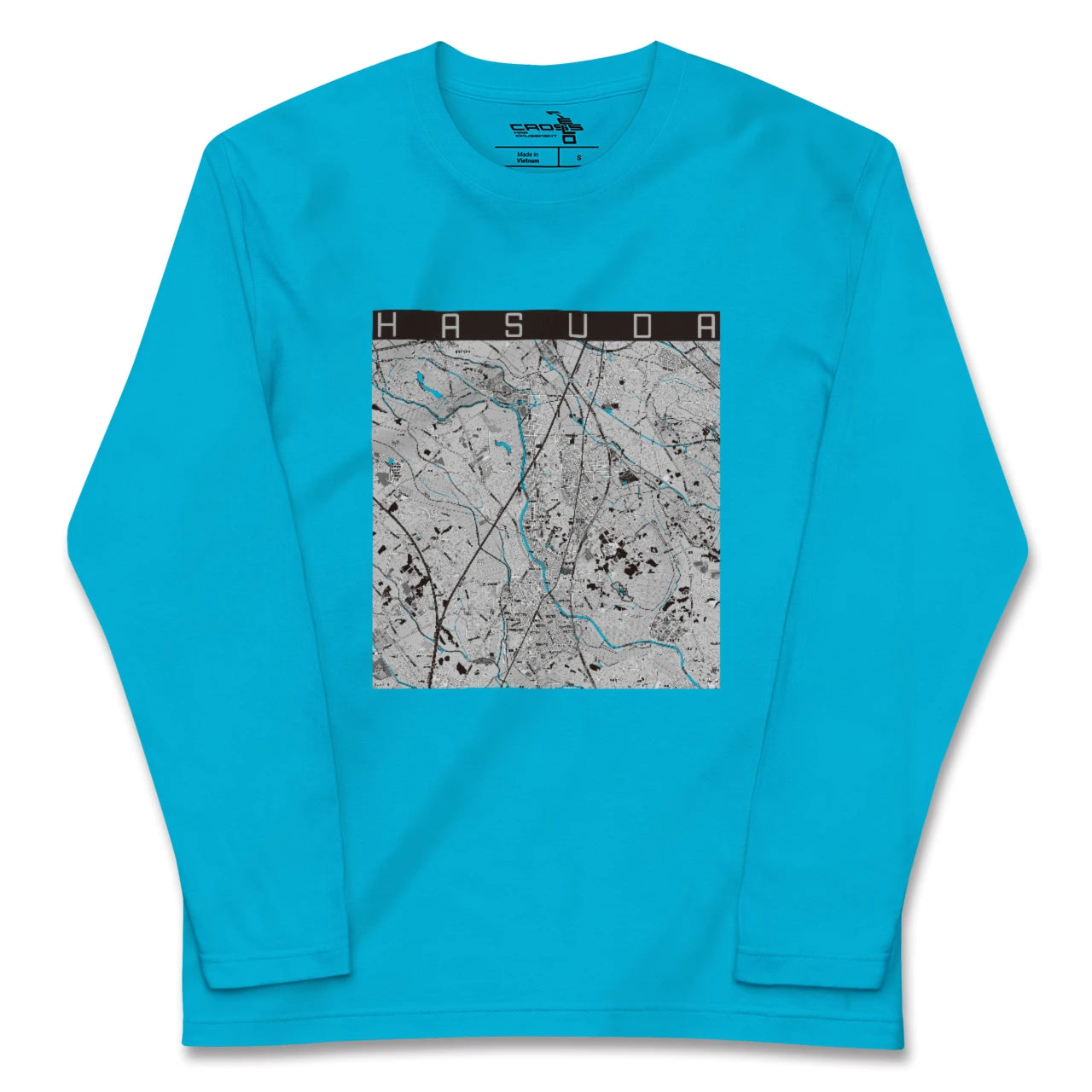 【蓮田(埼玉県)】地図柄ロングスリーブTシャツ