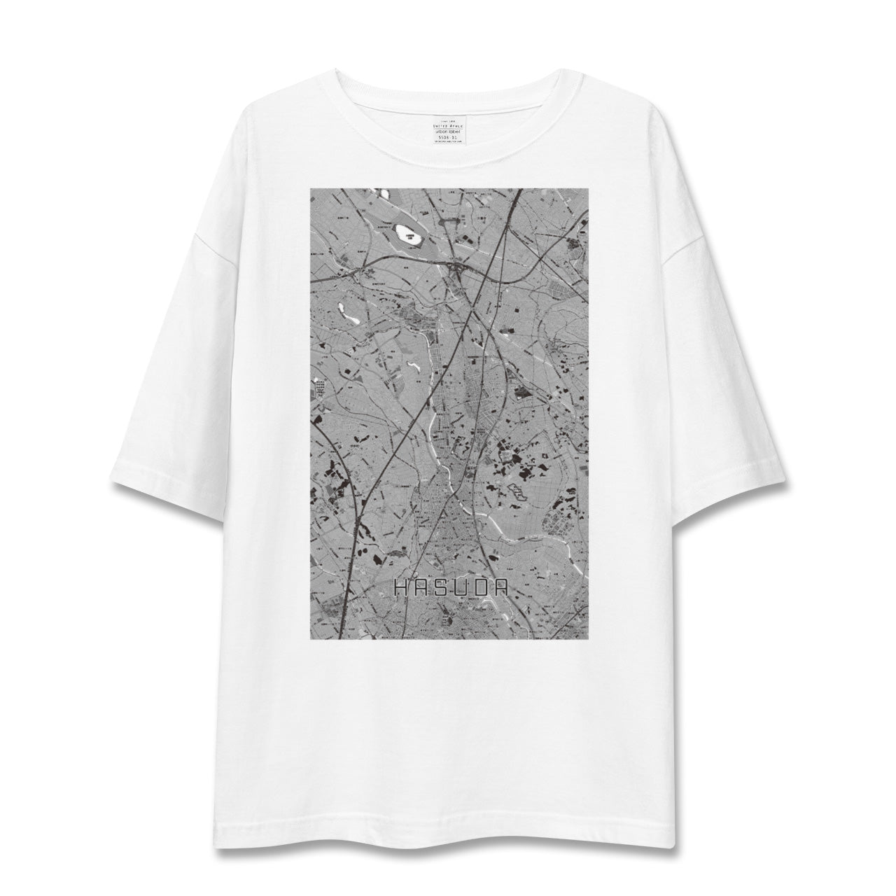 【蓮田(埼玉県)】地図柄ビッグシルエットTシャツ