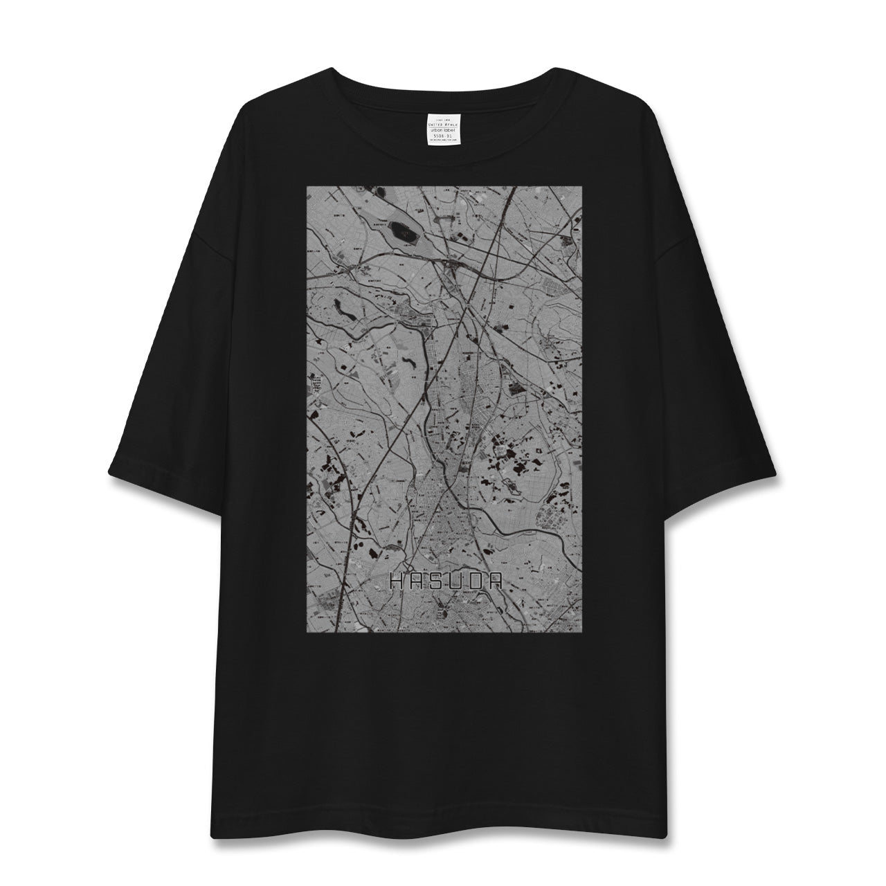 【蓮田(埼玉県)】地図柄ビッグシルエットTシャツ