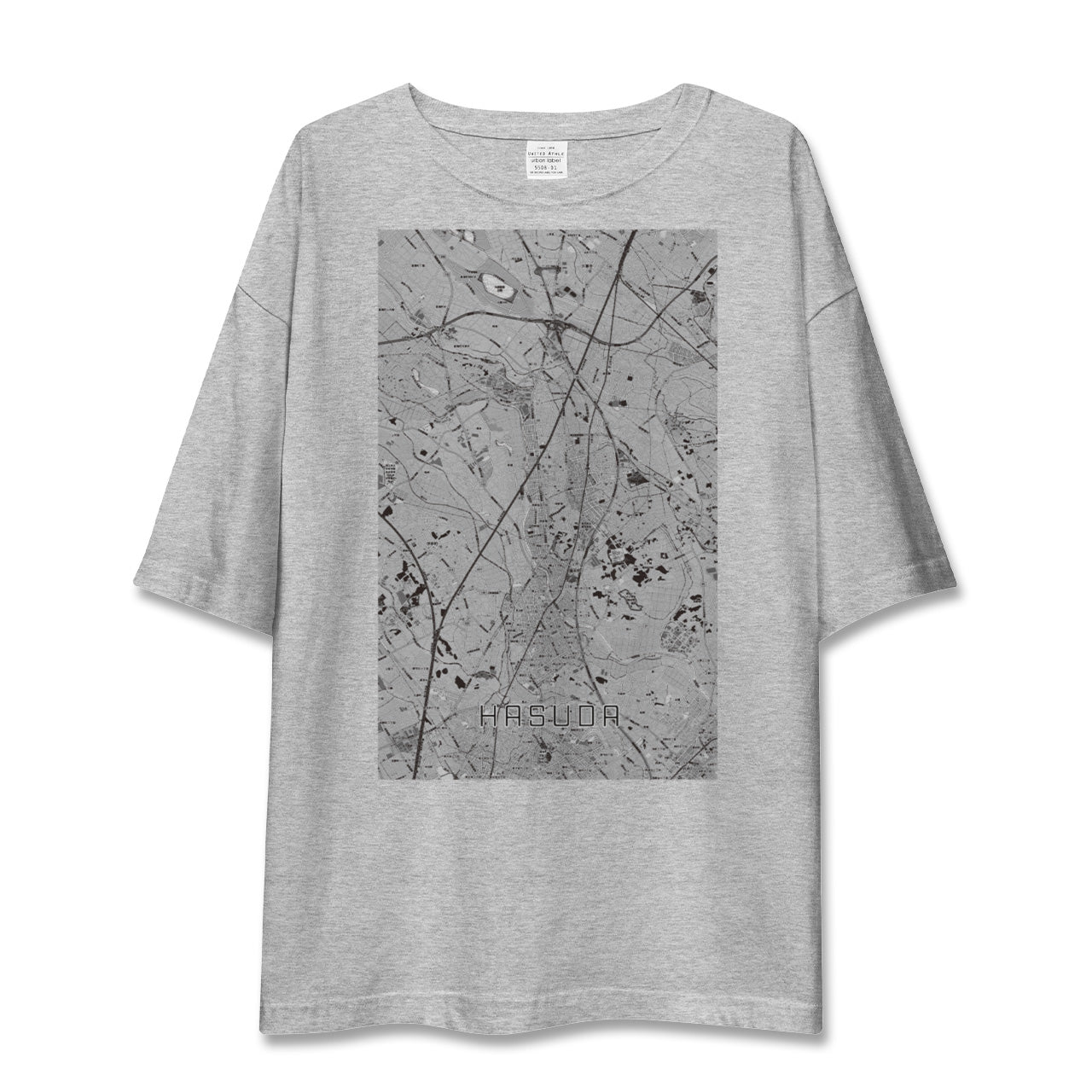 【蓮田(埼玉県)】地図柄ビッグシルエットTシャツ