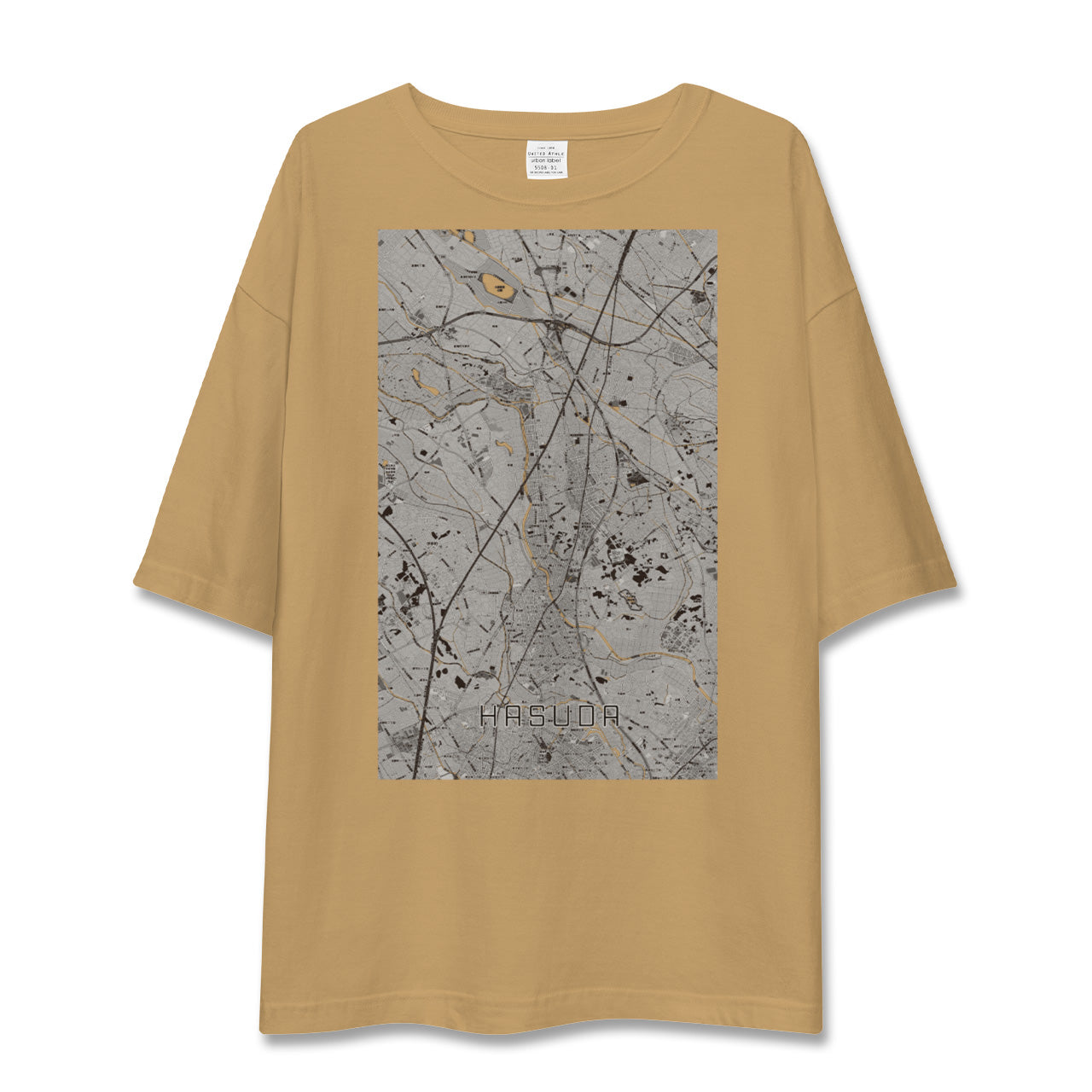 【蓮田(埼玉県)】地図柄ビッグシルエットTシャツ