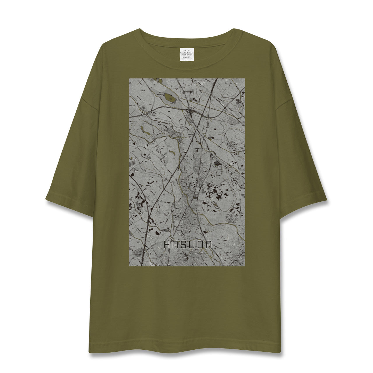 【蓮田(埼玉県)】地図柄ビッグシルエットTシャツ