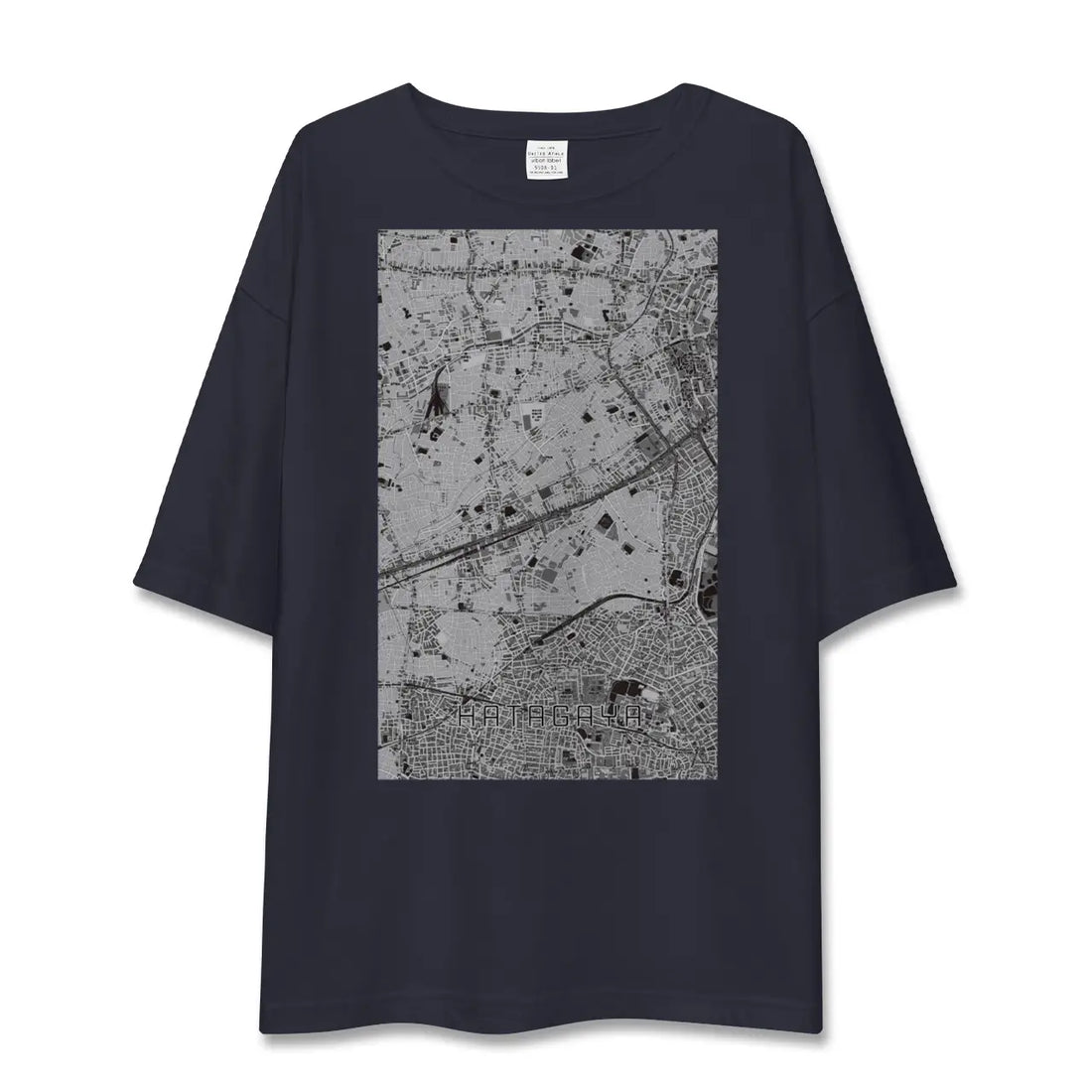 【幡ヶ谷(東京都)】地図柄ビッグシルエットTシャツ