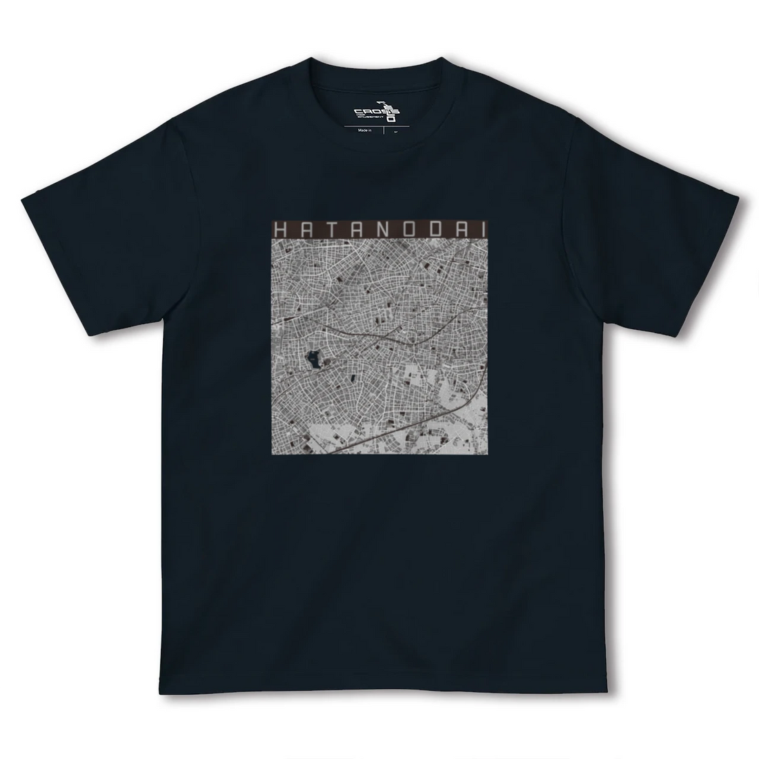 【旗の台(東京都)】地図柄ヘビーウェイトTシャツ
