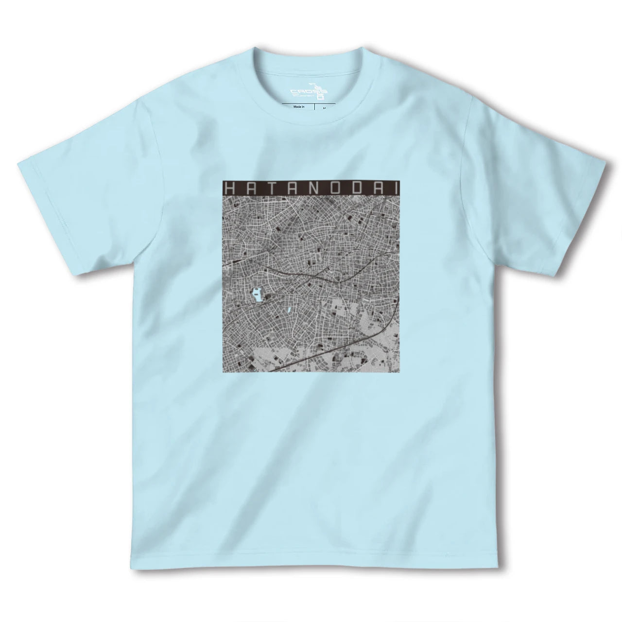 【旗の台(東京都)】地図柄ヘビーウェイトTシャツ