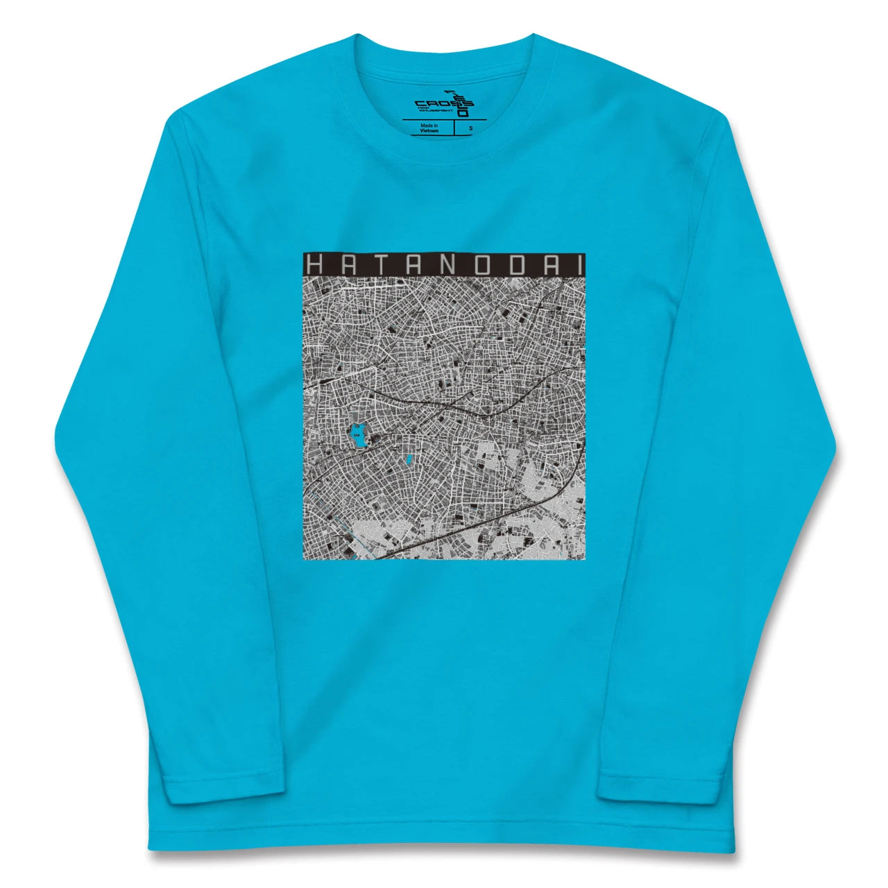 【旗の台(東京都)】地図柄ロングスリーブTシャツ