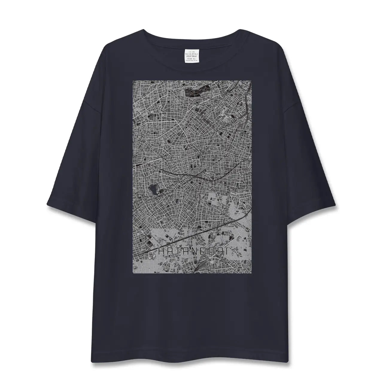 【旗の台(東京都)】地図柄ビッグシルエットTシャツ