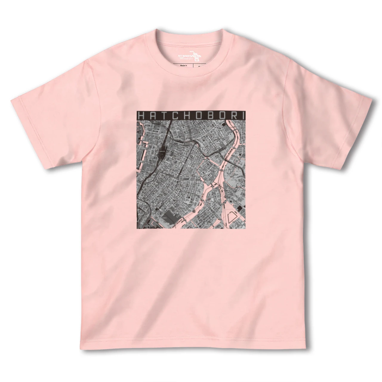 【八丁堀(東京都)】地図柄ヘビーウェイトTシャツ