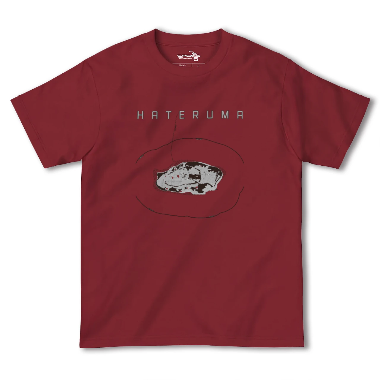 【波照間(沖縄県)】地図柄ヘビーウェイトTシャツ