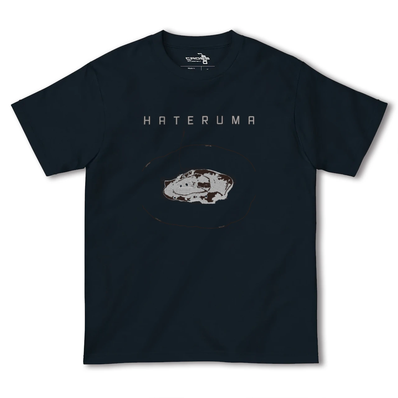 【波照間(沖縄県)】地図柄ヘビーウェイトTシャツ