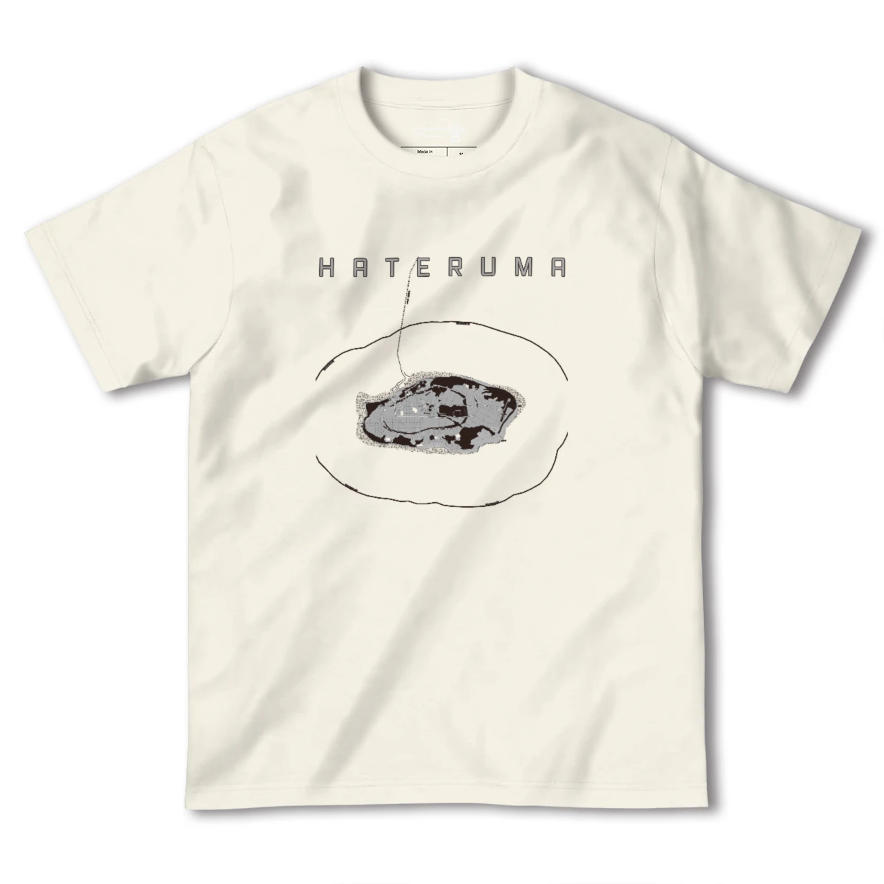 【波照間(沖縄県)】地図柄ヘビーウェイトTシャツ