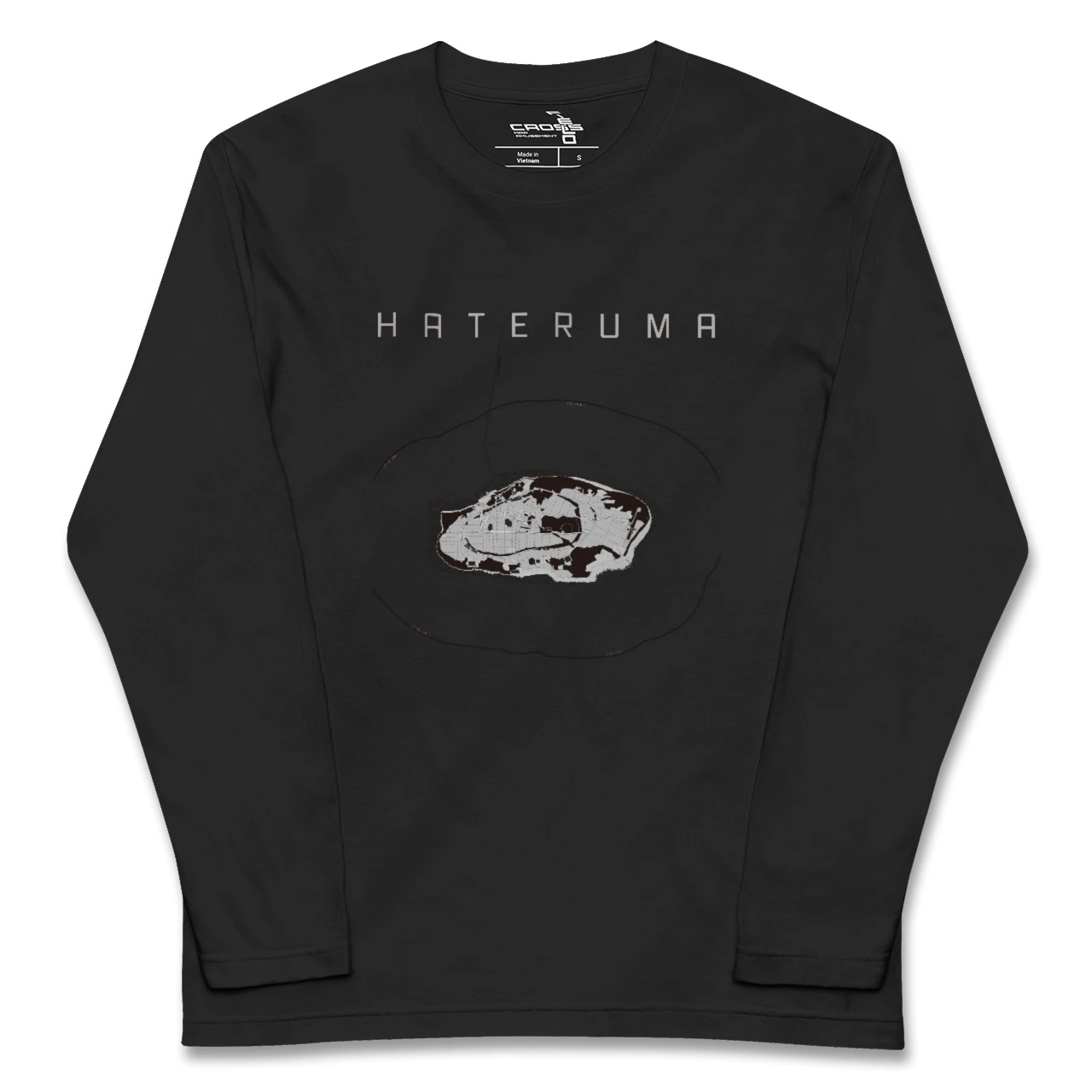 【波照間(沖縄県)】地図柄ロングスリーブTシャツ