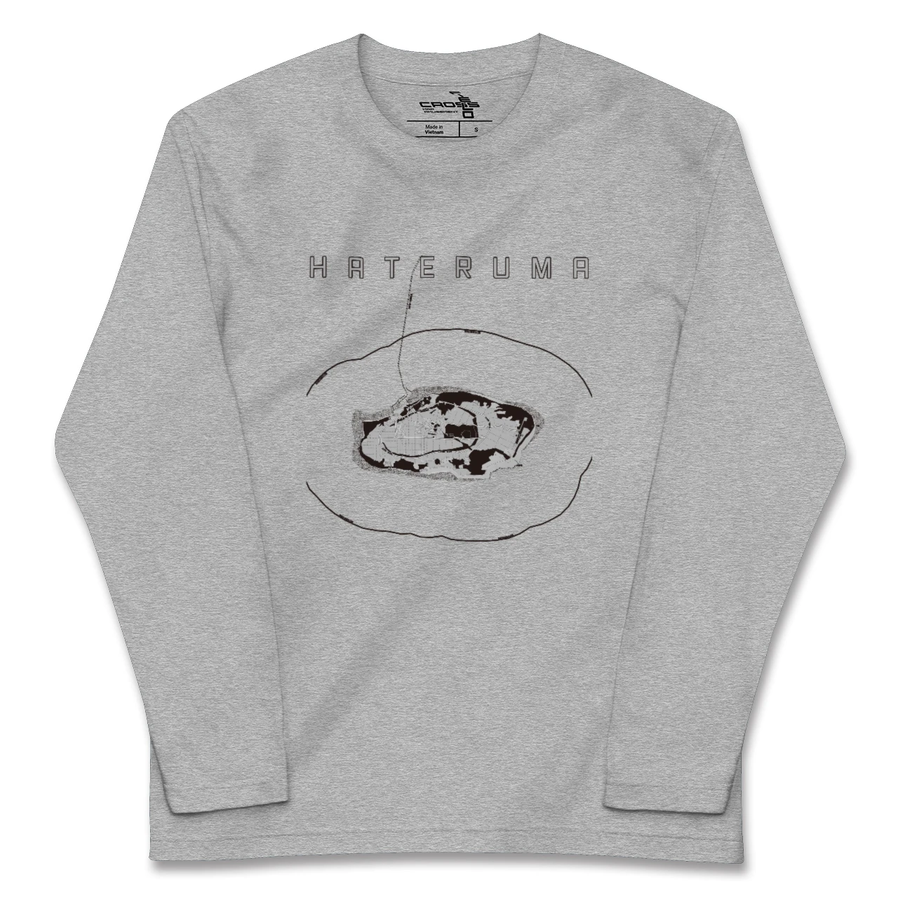 【波照間(沖縄県)】地図柄ロングスリーブTシャツ