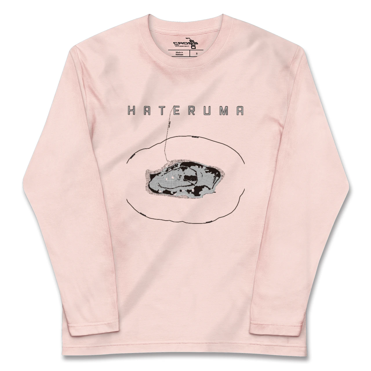 【波照間(沖縄県)】地図柄ロングスリーブTシャツ