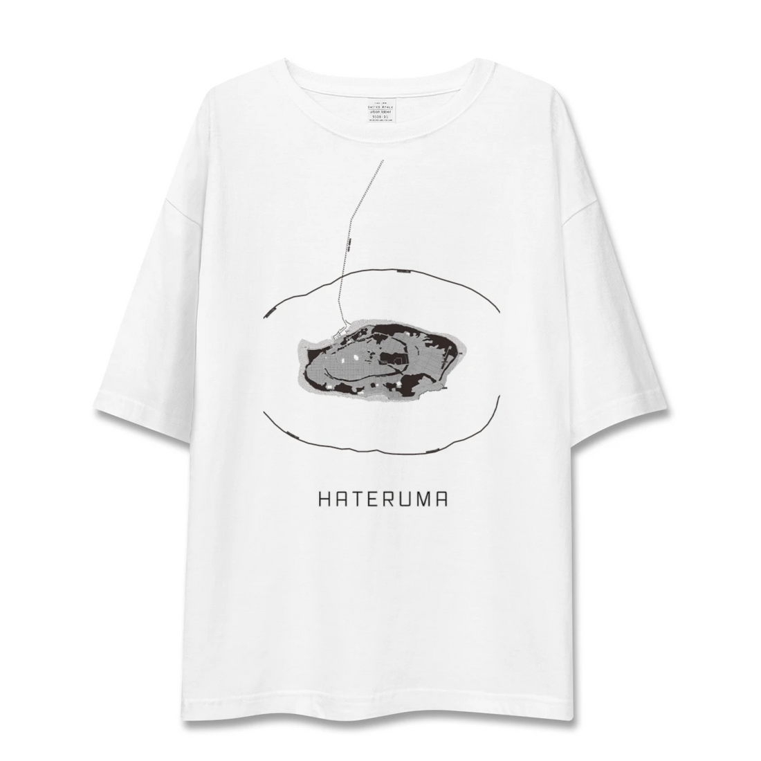 【波照間(沖縄県)】地図柄ビッグシルエットTシャツ
