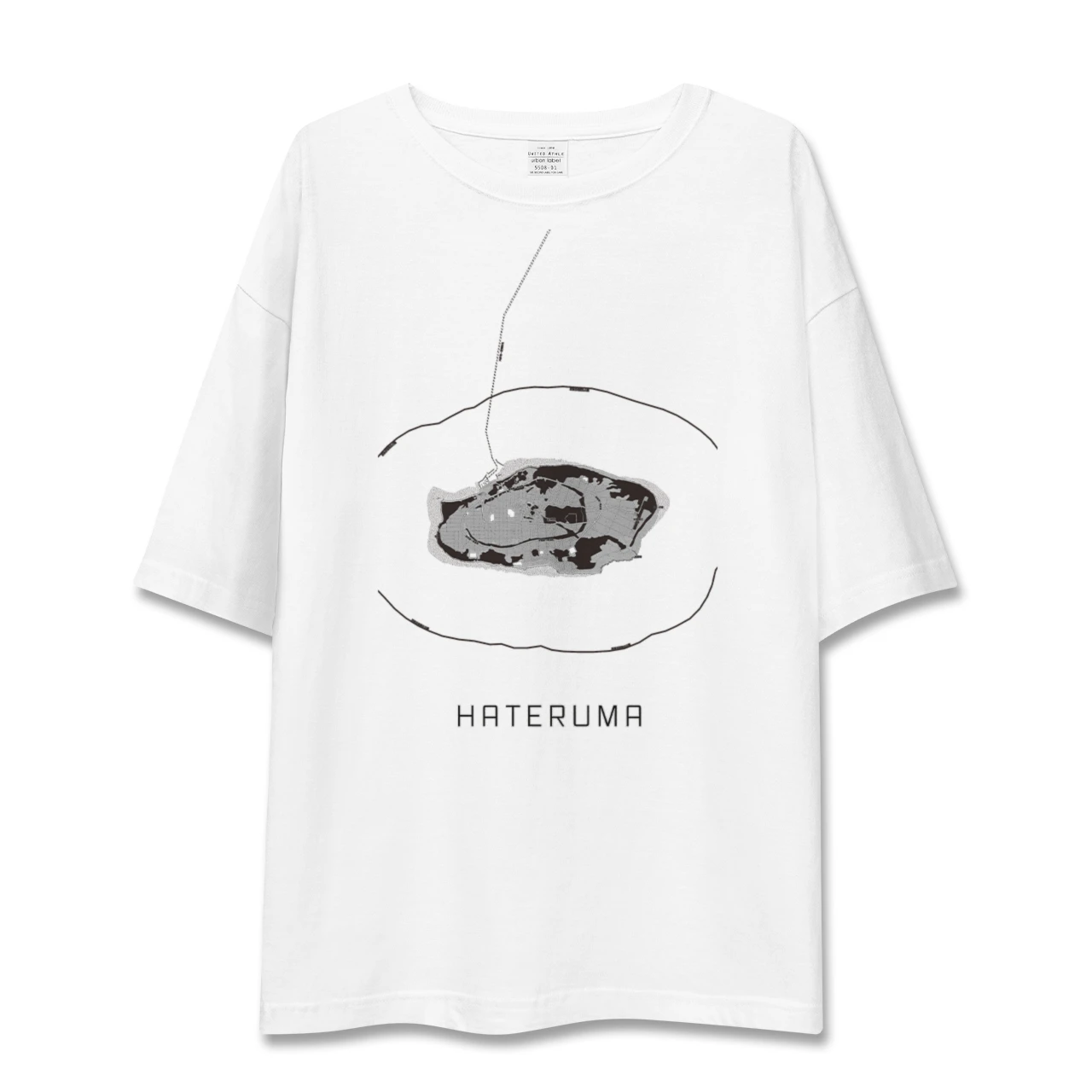 【波照間(沖縄県)】地図柄ビッグシルエットTシャツ