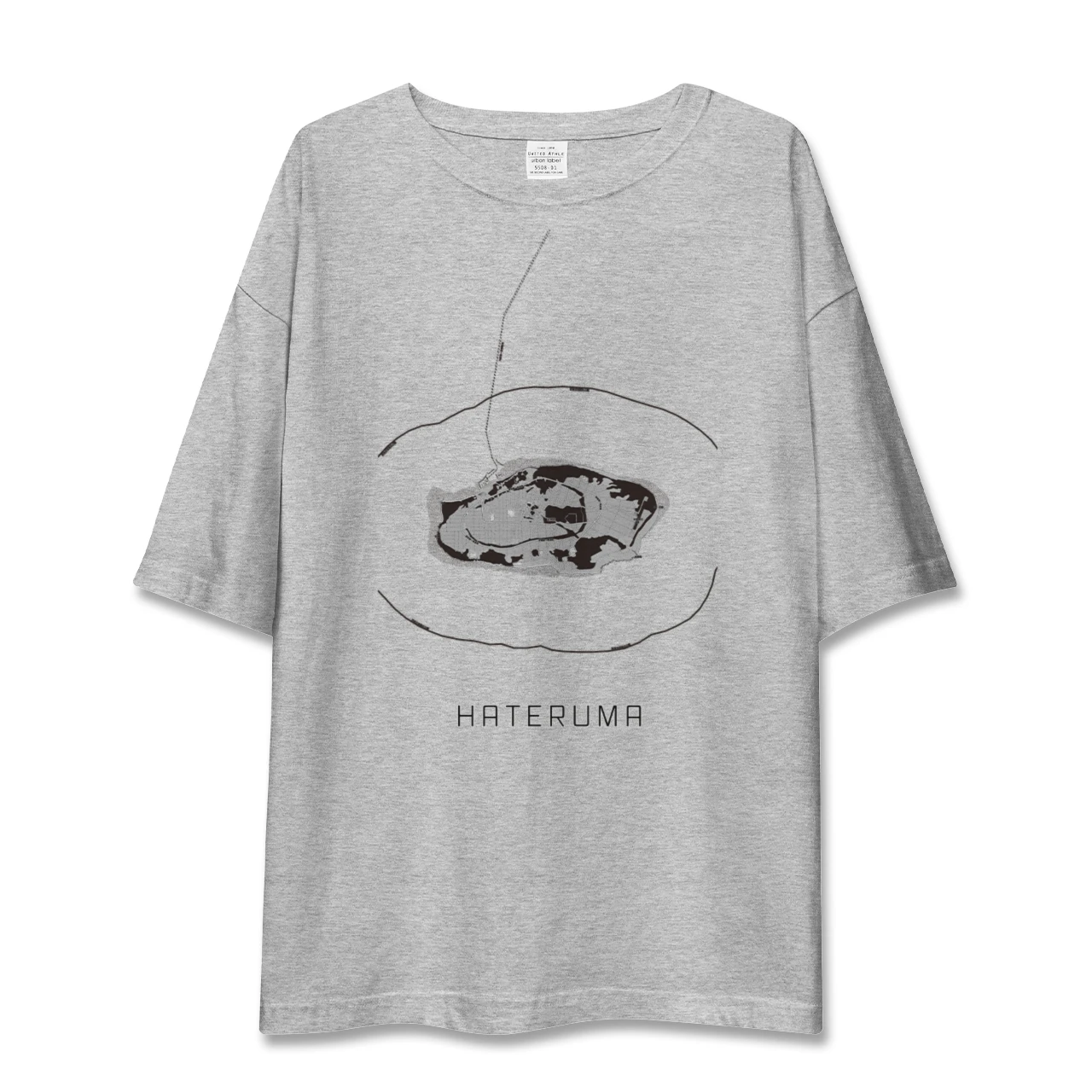 【波照間(沖縄県)】地図柄ビッグシルエットTシャツ