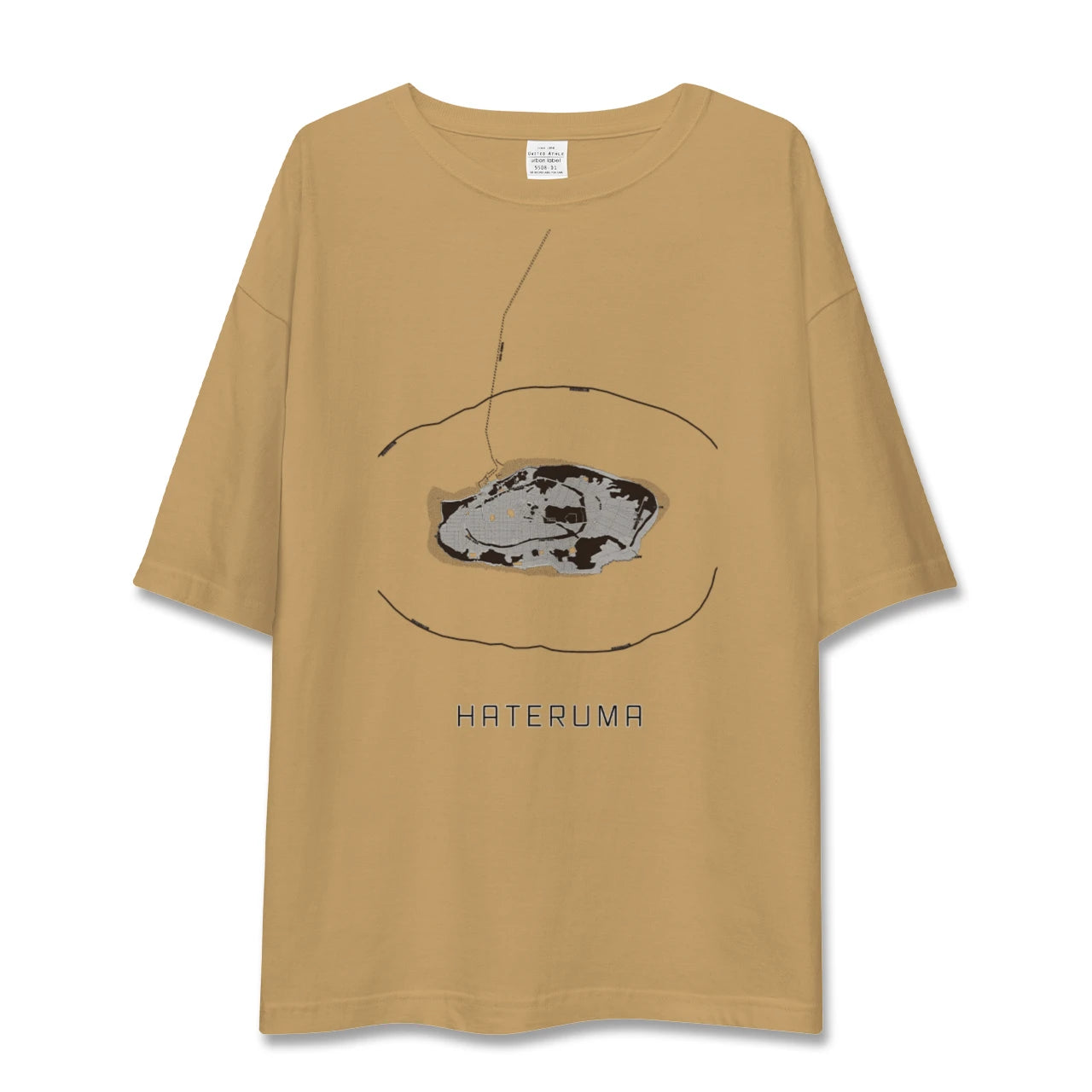 【波照間(沖縄県)】地図柄ビッグシルエットTシャツ