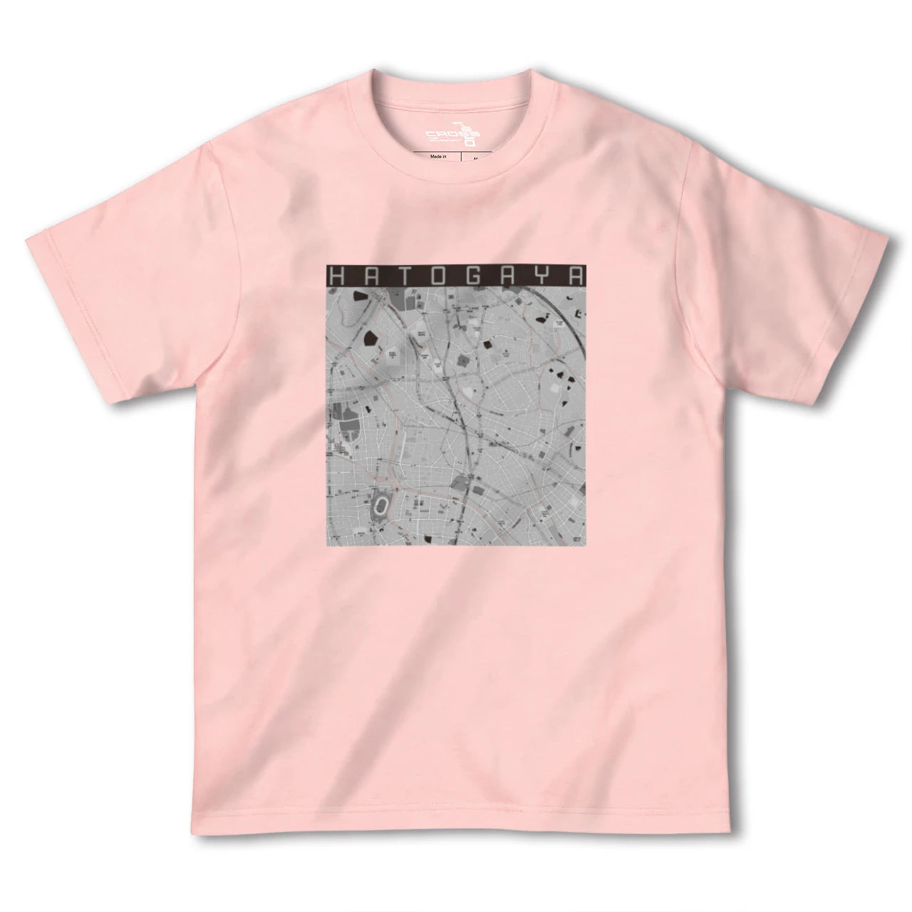 【鳩ヶ谷(埼玉県)】地図柄ヘビーウェイトTシャツ