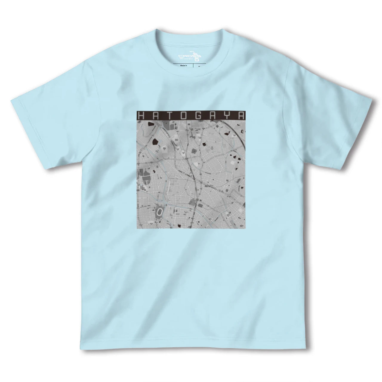 【鳩ヶ谷(埼玉県)】地図柄ヘビーウェイトTシャツ