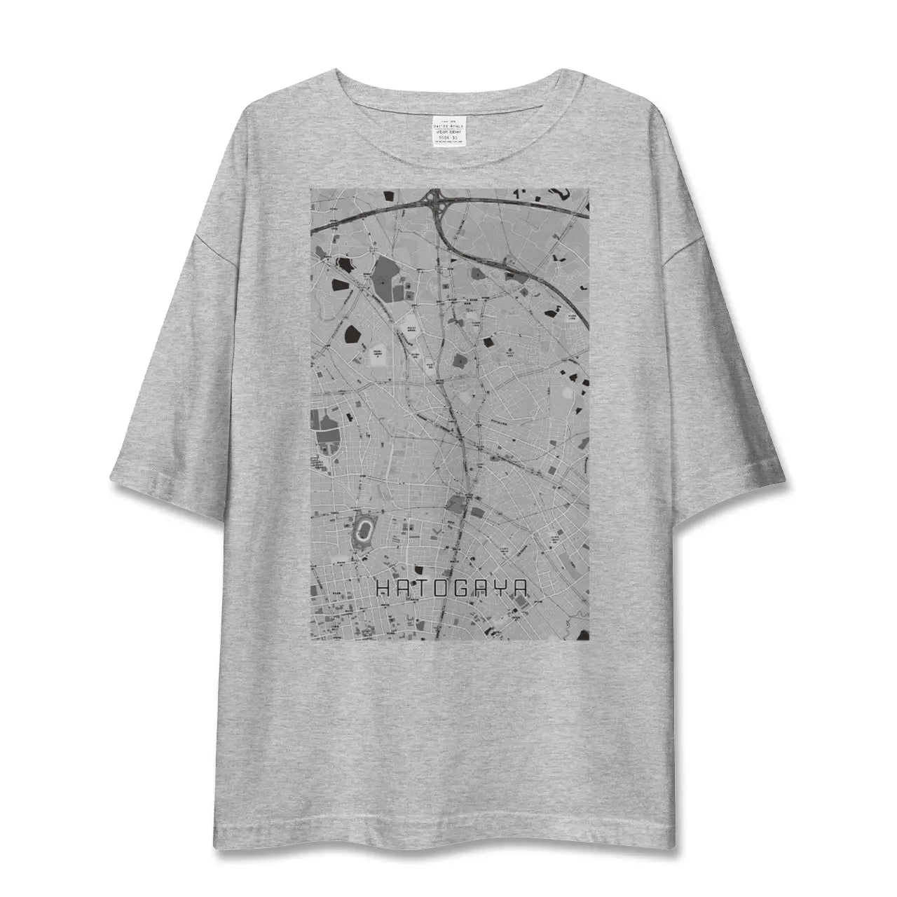 【鳩ヶ谷(埼玉県)】地図柄ビッグシルエットTシャツ