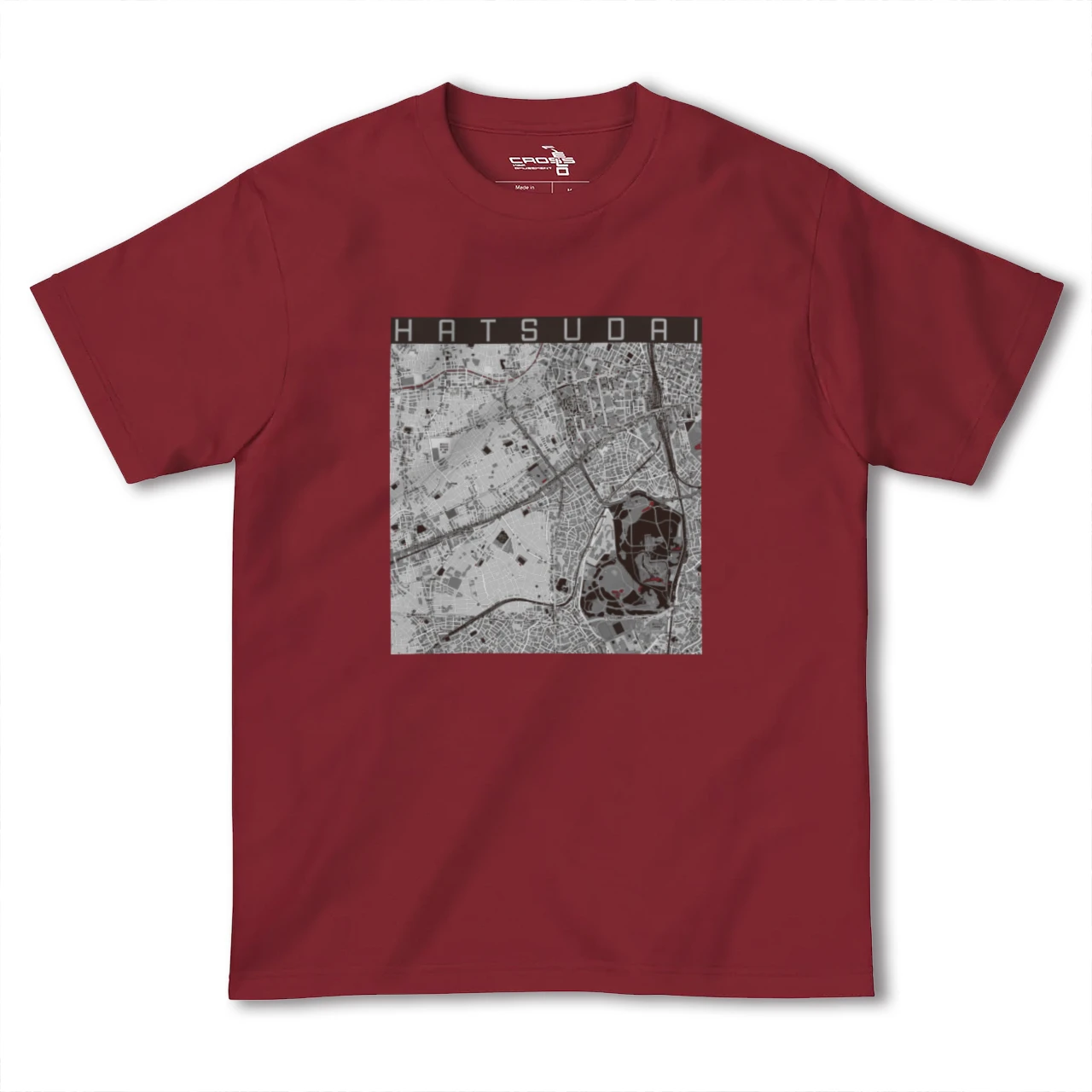 【初台(東京都)】地図柄ヘビーウェイトTシャツ