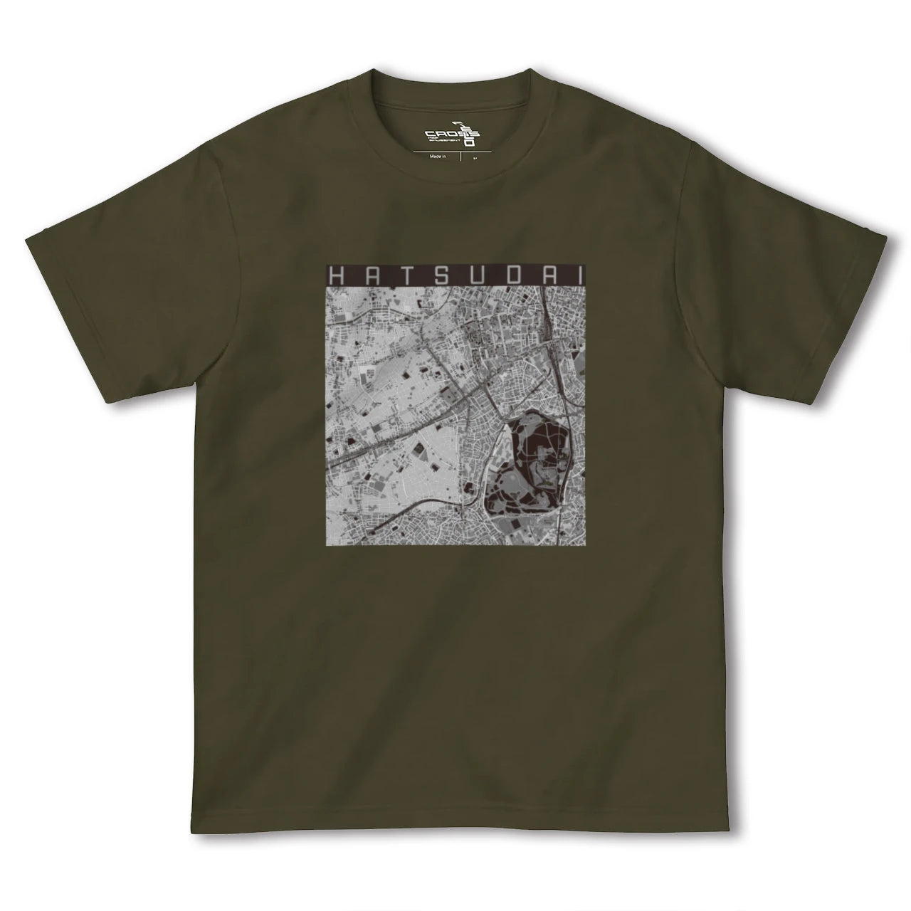 【初台(東京都)】地図柄ヘビーウェイトTシャツ