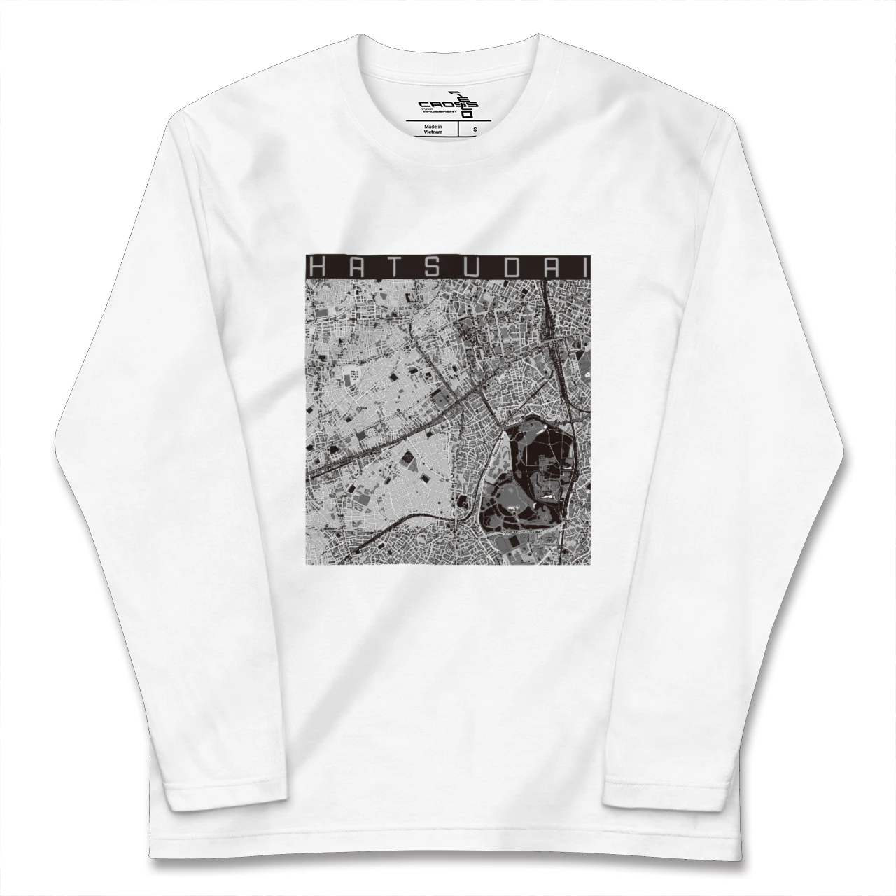 【初台(東京都)】地図柄ロングスリーブTシャツ