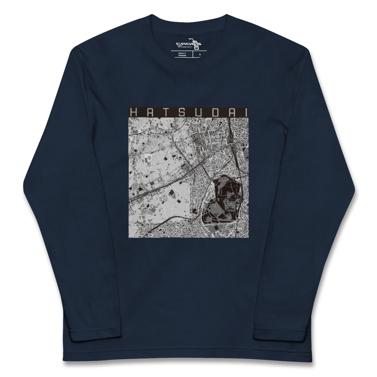 【初台(東京都)】地図柄ロングスリーブTシャツ