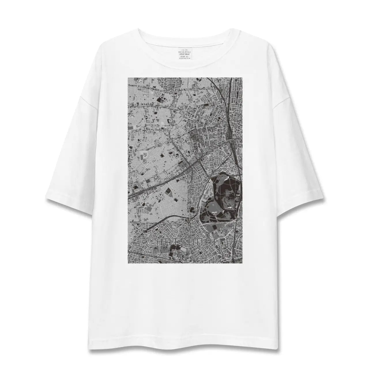 【初台(東京都)】地図柄ビッグシルエットTシャツ