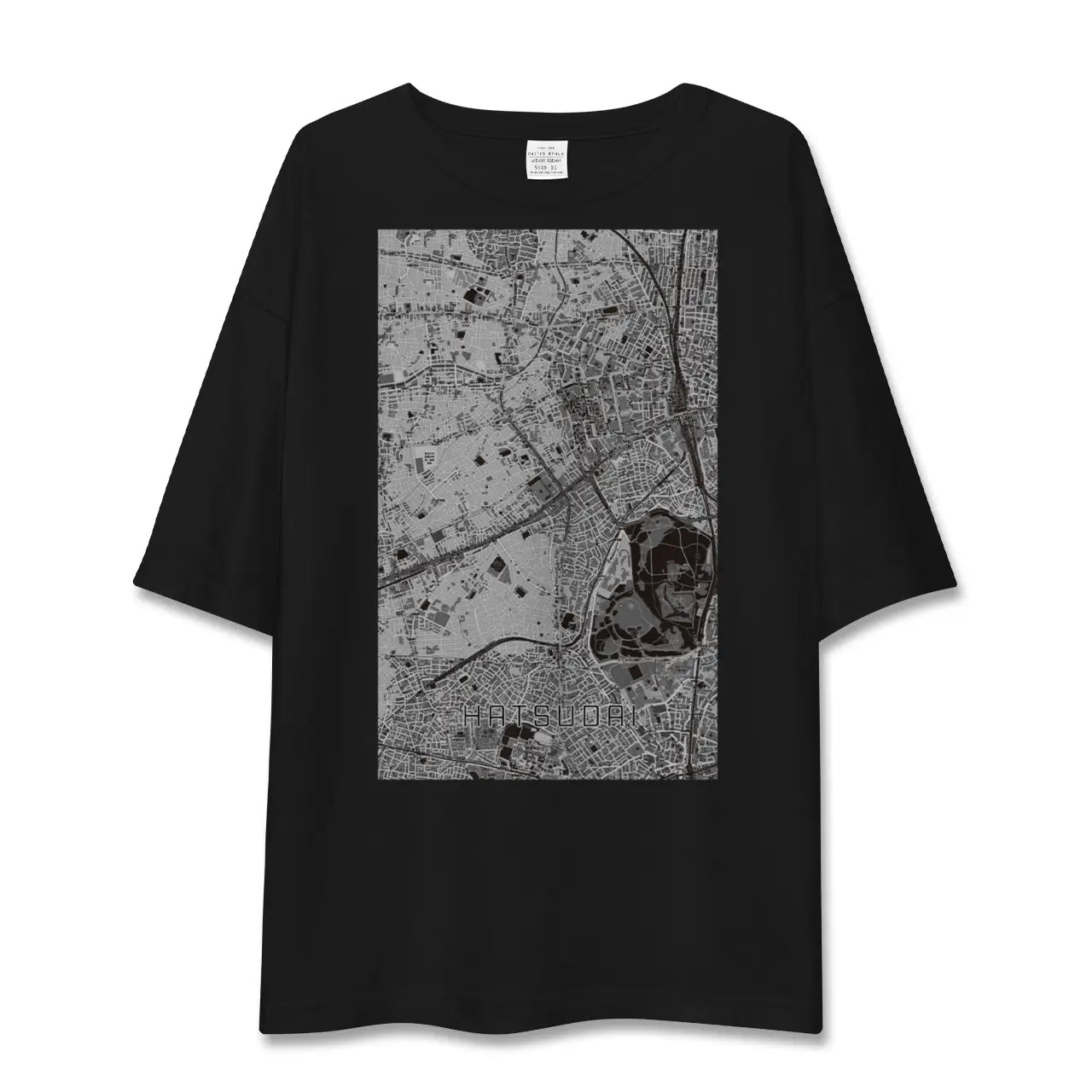 【初台(東京都)】地図柄ビッグシルエットTシャツ