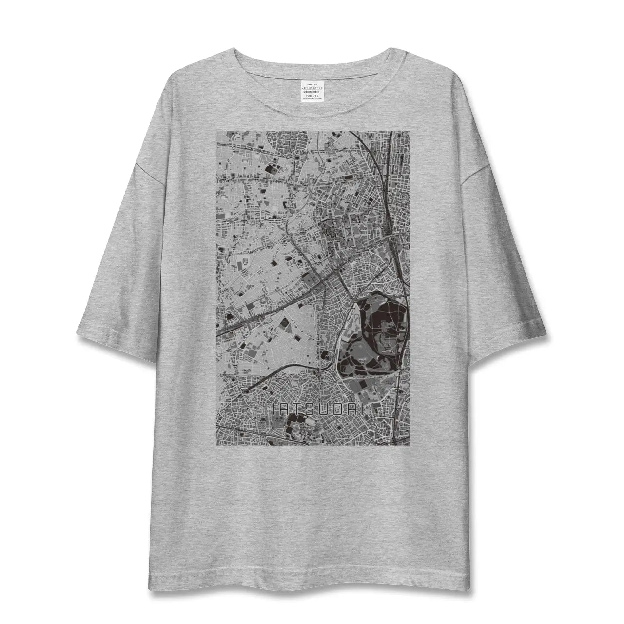 【初台(東京都)】地図柄ビッグシルエットTシャツ