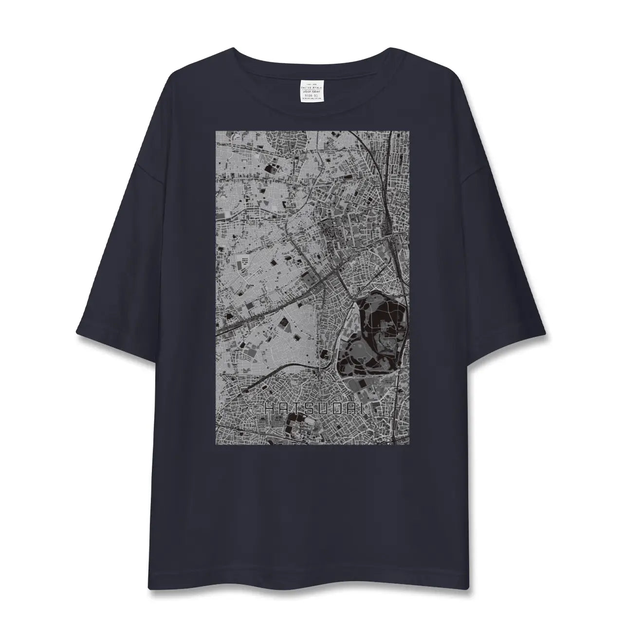 【初台(東京都)】地図柄ビッグシルエットTシャツ