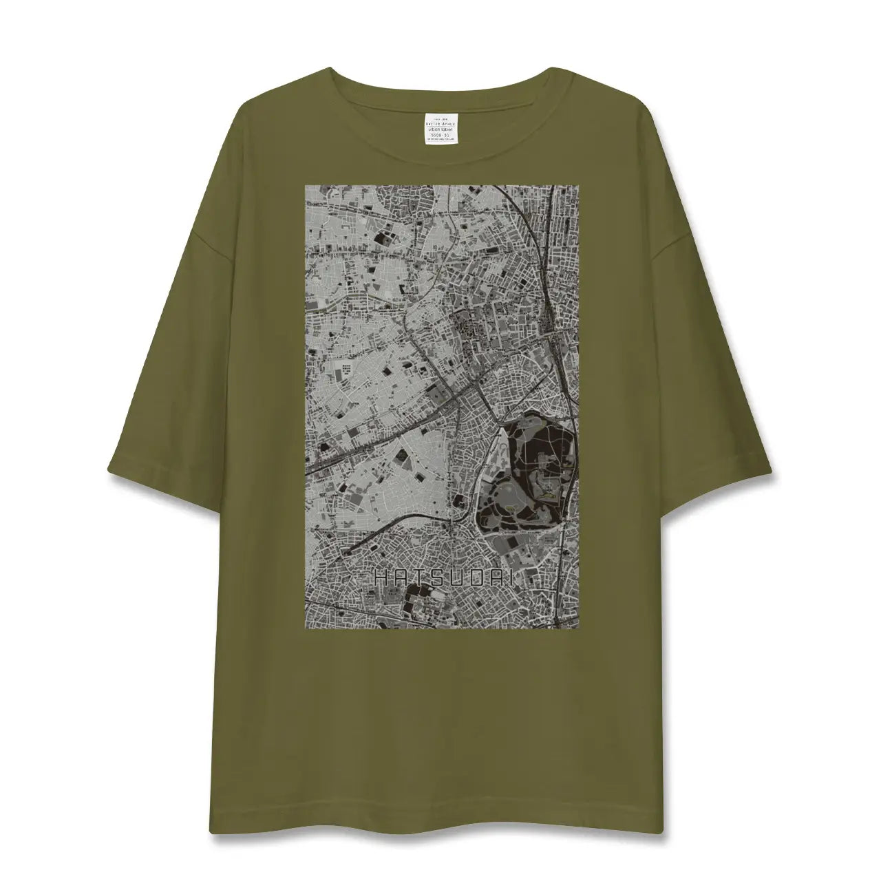 【初台(東京都)】地図柄ビッグシルエットTシャツ