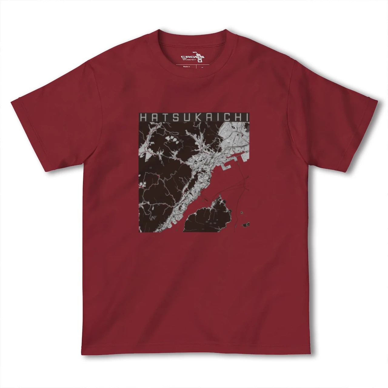 【廿日市(広島県)】地図柄ヘビーウェイトTシャツ