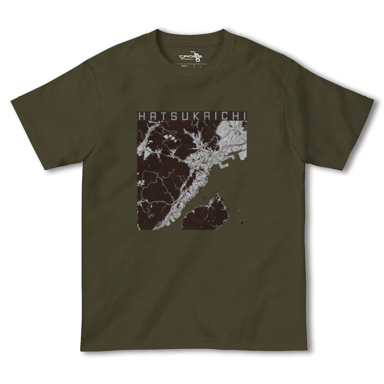 【廿日市(広島県)】地図柄ヘビーウェイトTシャツ