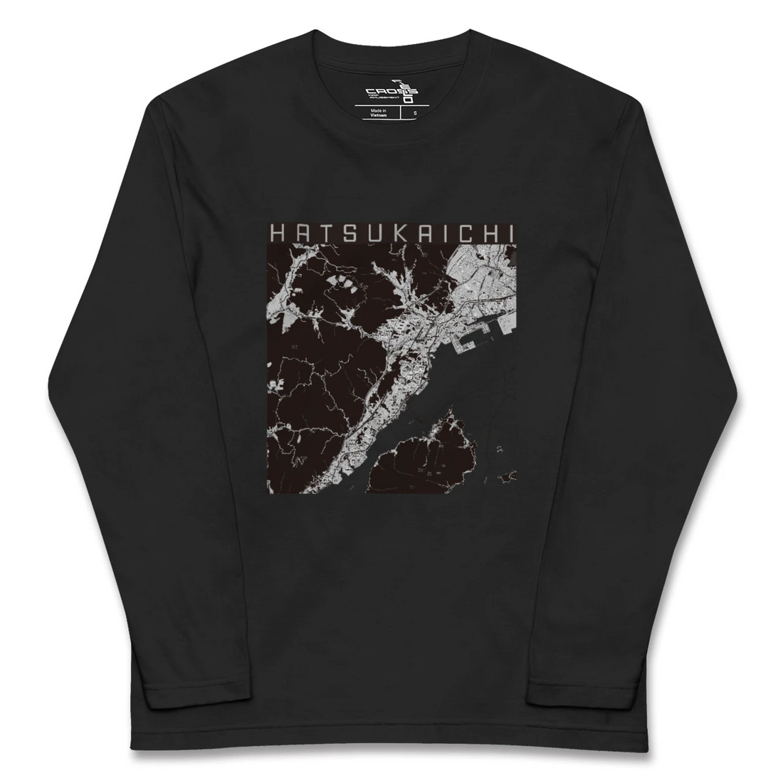 【廿日市(広島県)】地図柄ロングスリーブTシャツ