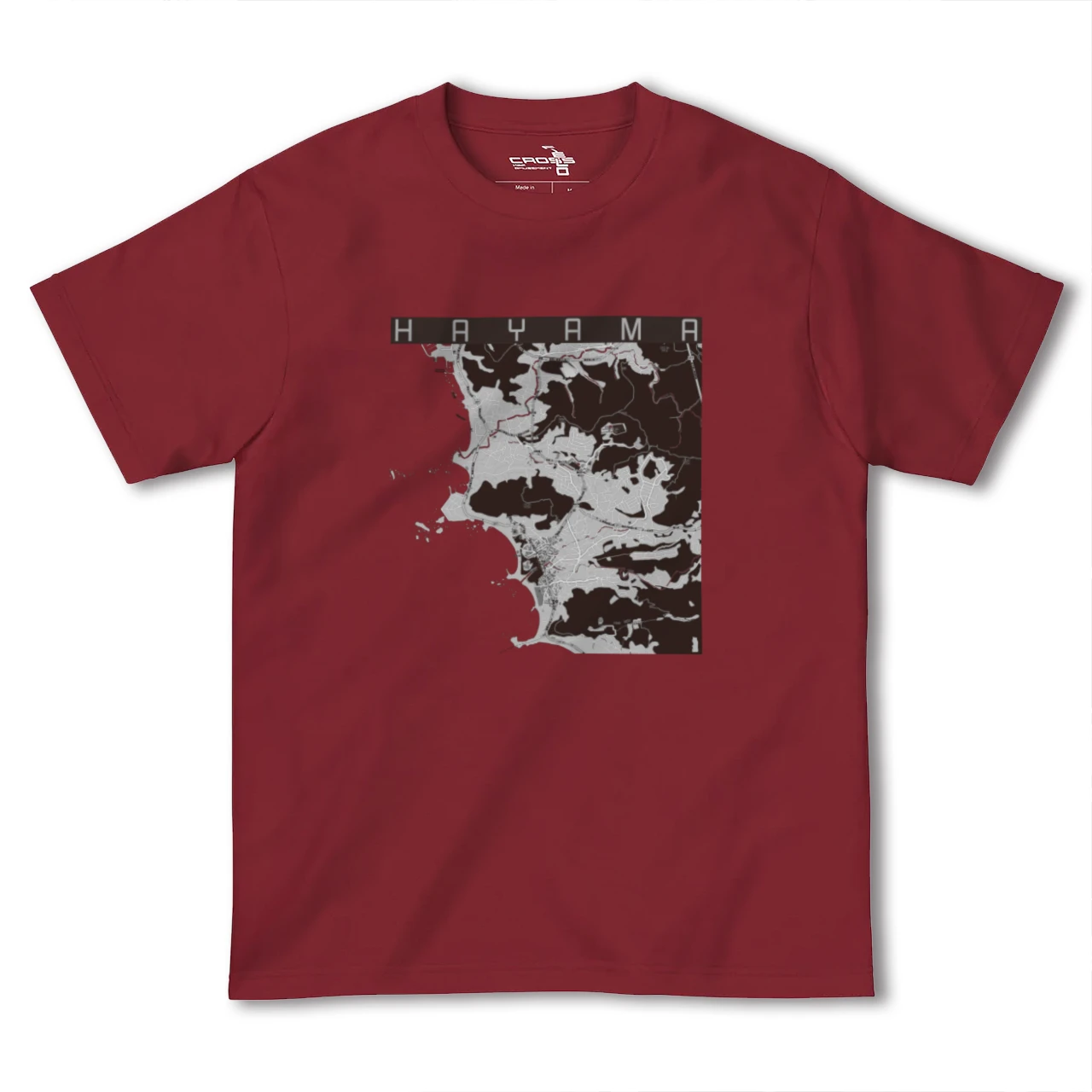 【葉山(神奈川県)】地図柄ヘビーウェイトTシャツ
